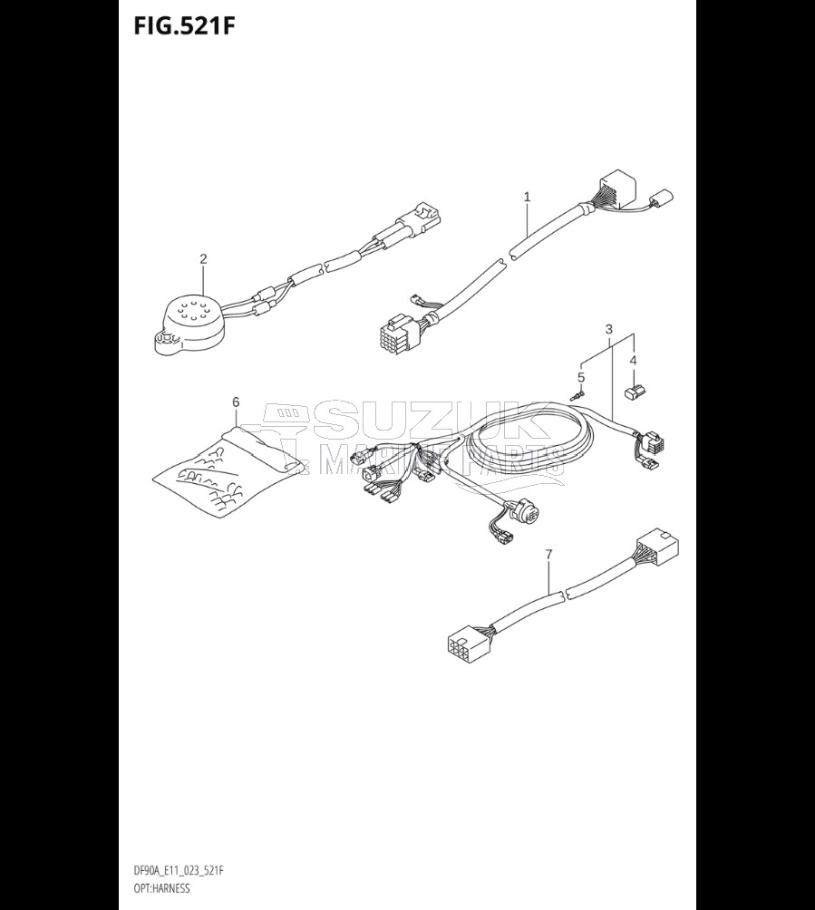 OPT:HARNESS ((DF70A,DF75A,DF90A):(E03,E11):023)