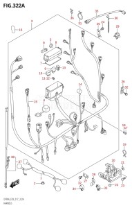 09003F-710001 (2017) 90hp E03-USA (DF90AT) DF90A drawing HARNESS