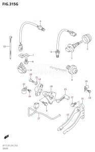 DF175TG From 17502F-410001 (E01 E40)  2014 drawing SENSOR (DF150ZG:E01)