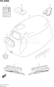 00602F-510001 (2005) 6hp P03-U.S.A (DF6) DF6 drawing ENGINE COVER (DF4:P03)