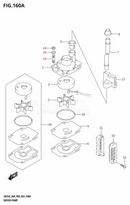 DF300A From 30002P-440001 (E11 - E40)  2024 drawing WATER PUMP