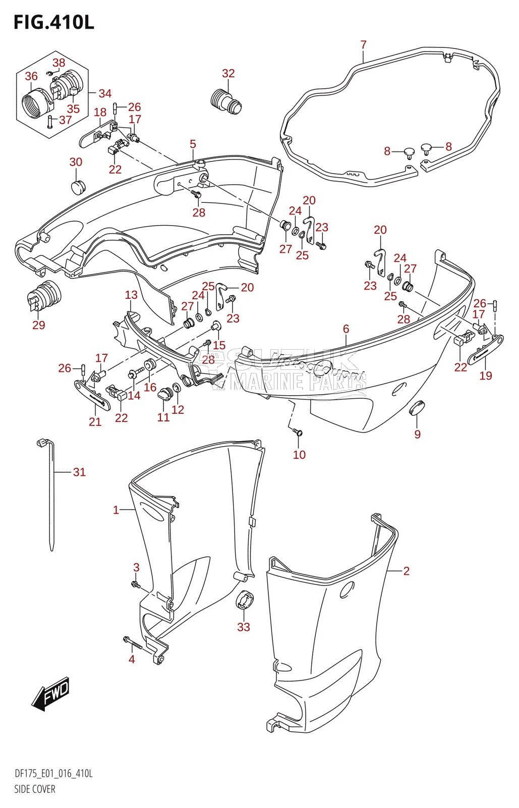 SIDE COVER (DF175TG:E01)