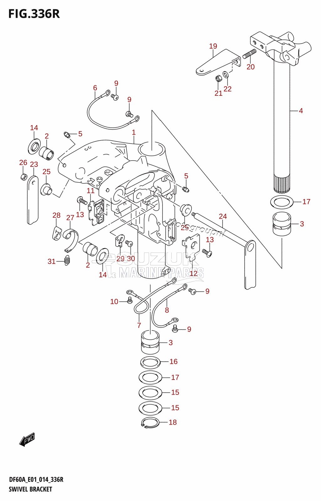 SWIVEL BRACKET (DF60AVT:E01)