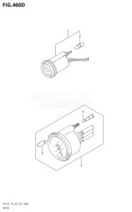 15002Z-210001 (2012) 150hp E01 E40-Gen. Export 1 - Costa Rica (DF150Z) DF150Z drawing METER (DF150Z:E40)