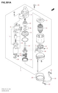 08002F-210001 (2012) 80hp E01 E40-Gen. Export 1 - Costa Rica (DF80A  DF80AT) DF80A drawing STARTING MOTOR