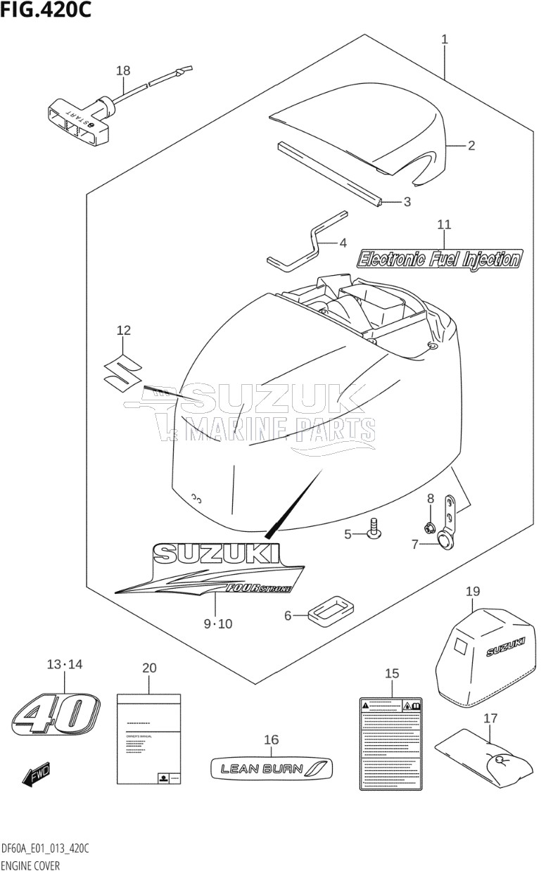 ENGINE COVER (DF40AST:E34)