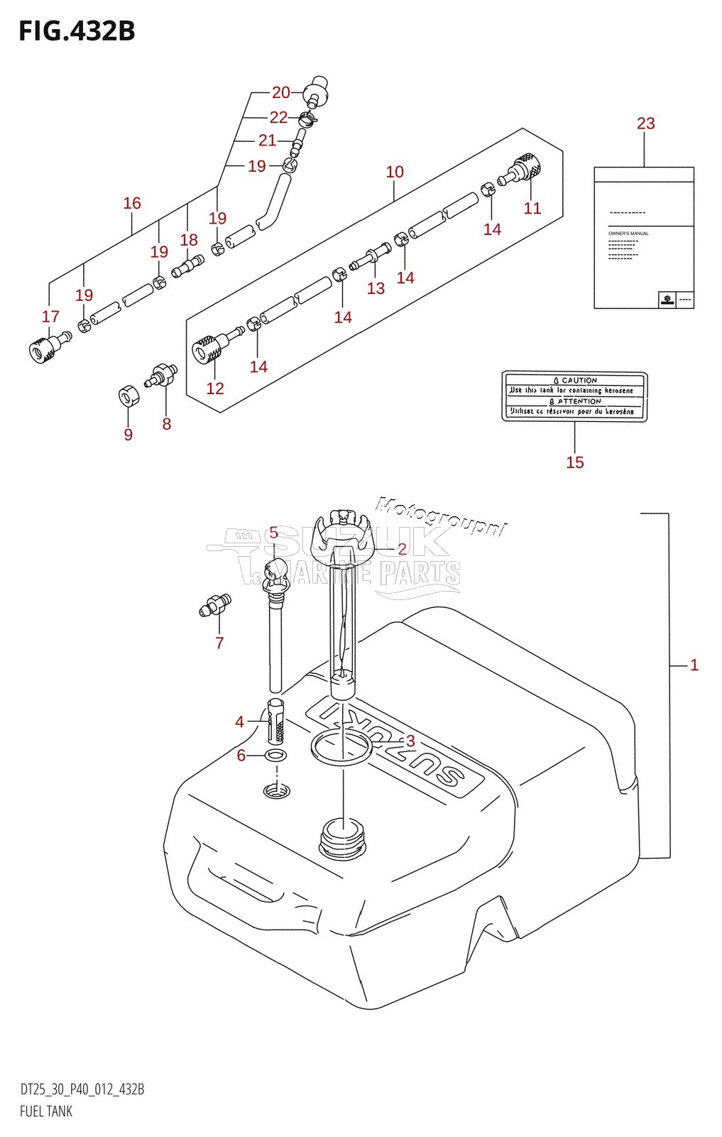 FUEL TANK (DT25K:P36)