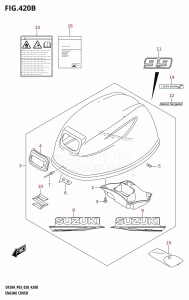 DF20A From 02002F-140001 (E03 P03)  2021 drawing ENGINE COVER (DF9.9B)