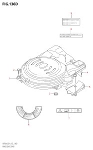 08002F-210001 (2012) 80hp E01 E40-Gen. Export 1 - Costa Rica (DF80A  DF80AT) DF80A drawing RING GEAR COVER (DF70ATH:E40)