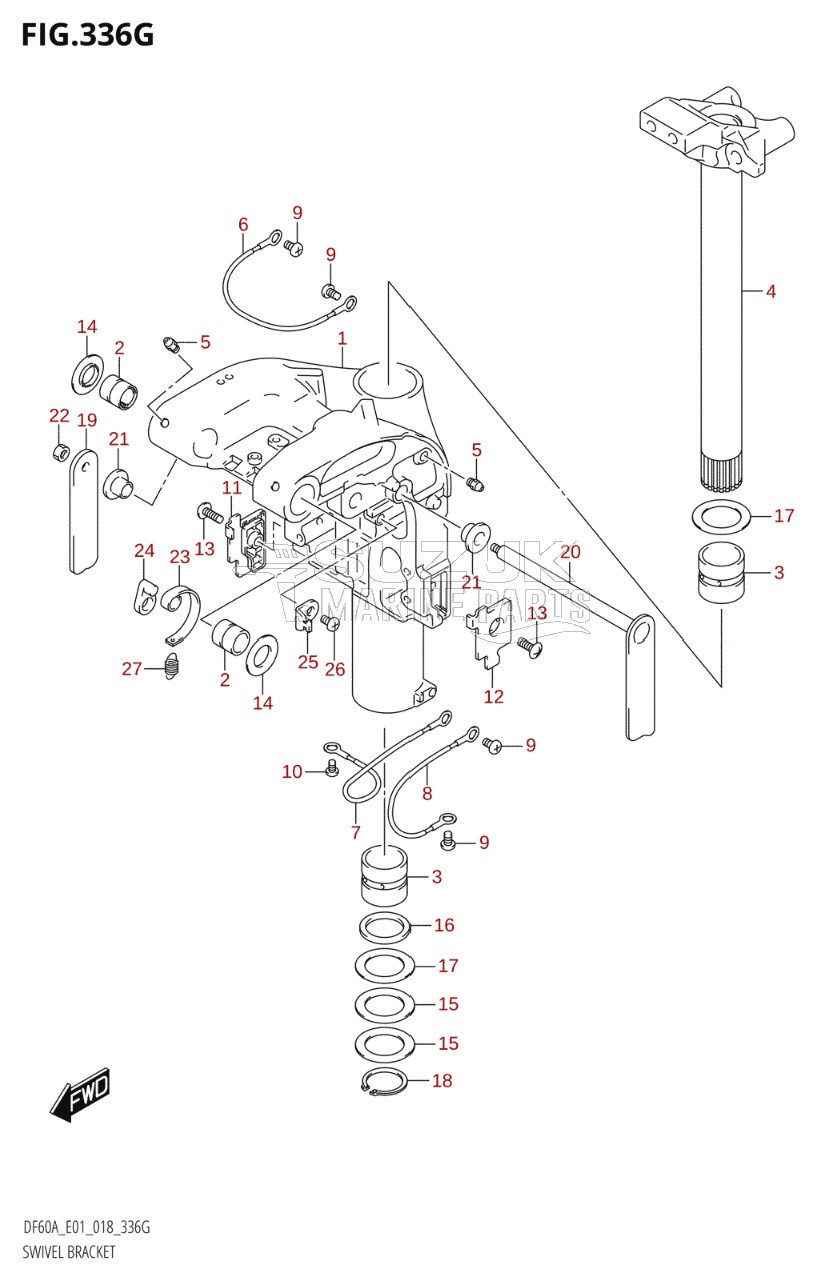 SWIVEL BRACKET (DF60ATH:E01,DF60ATH:E40)