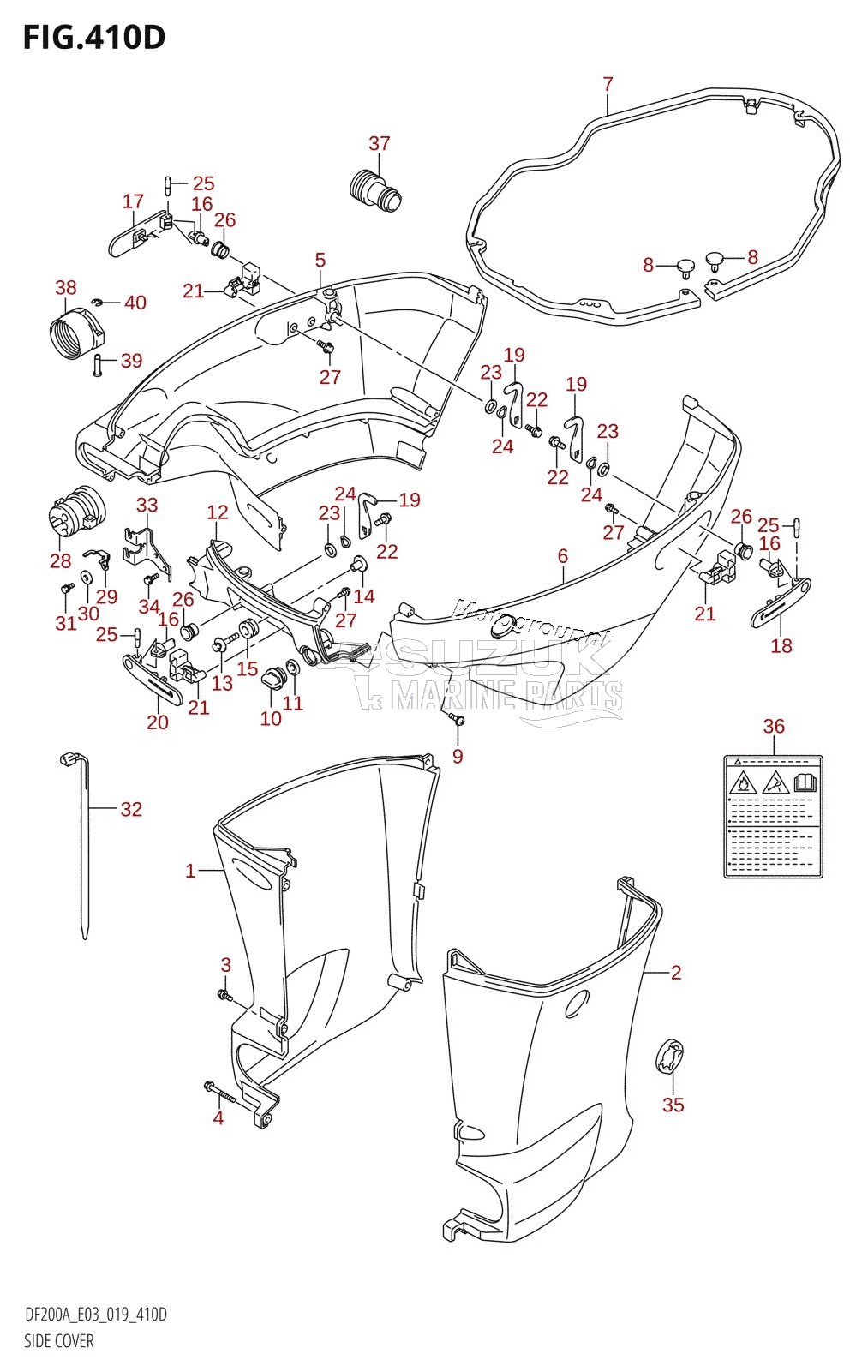 SIDE COVER (DF150AT)