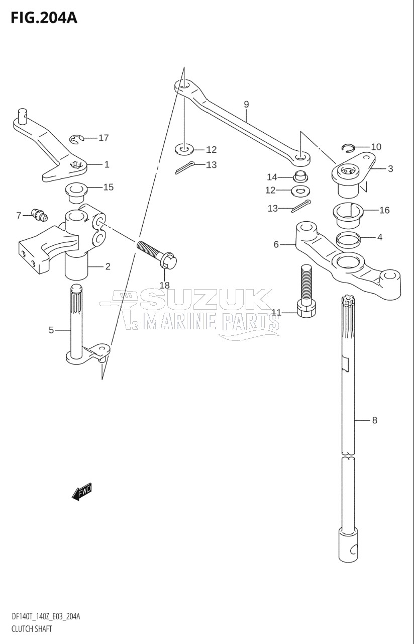 CLUTCH SHAFT (K2,K3)