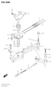 DF175TG From 17502F-610001 (E01 E40)  2016 drawing THROTTLE ROD (DF175T:E40)