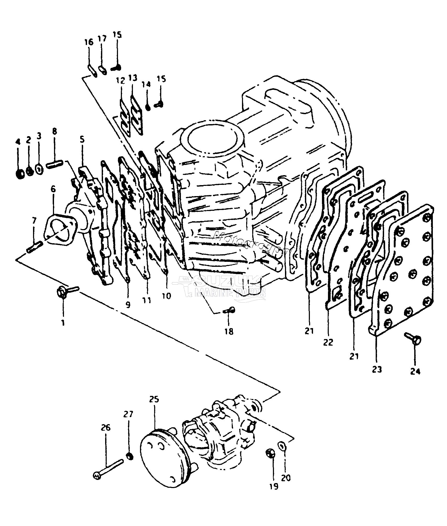 INLET CASE - EXHAUST COVER