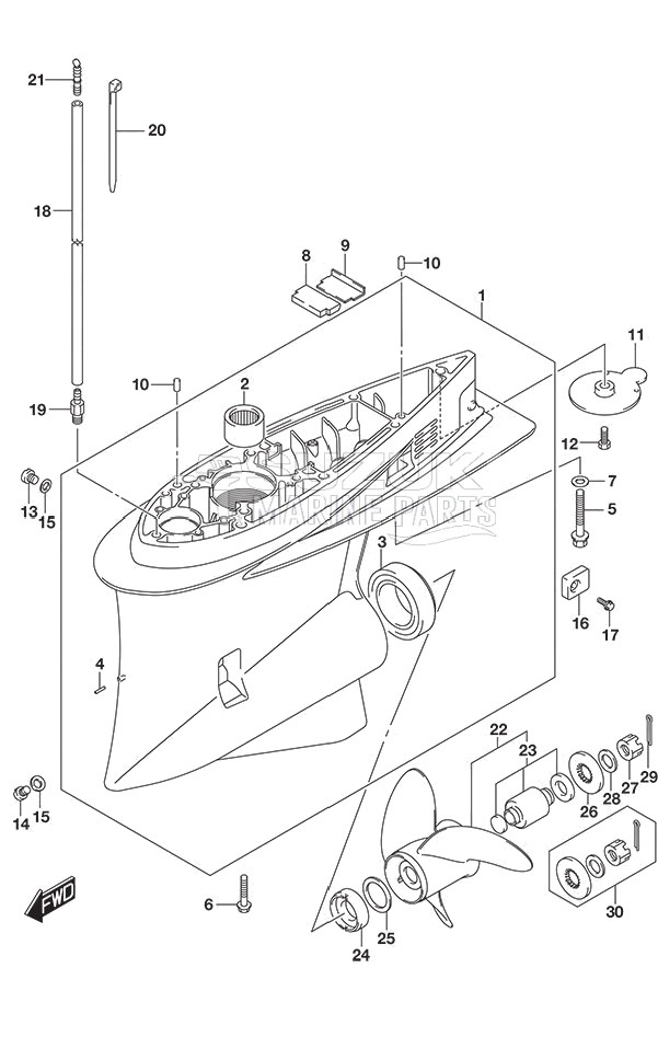 Gear Case DF 250S