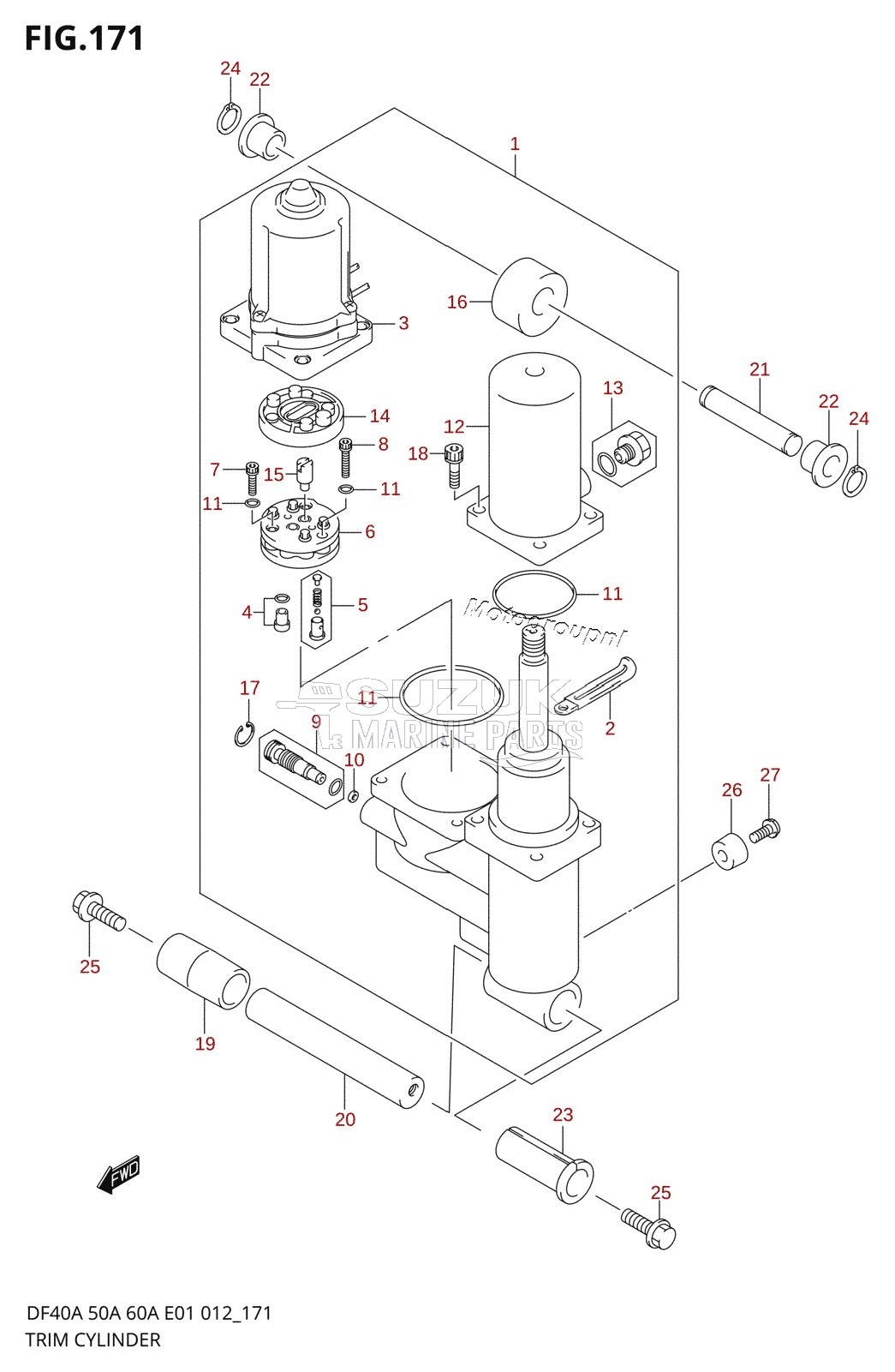 TRIM CYLINDER (DF40AST E34)