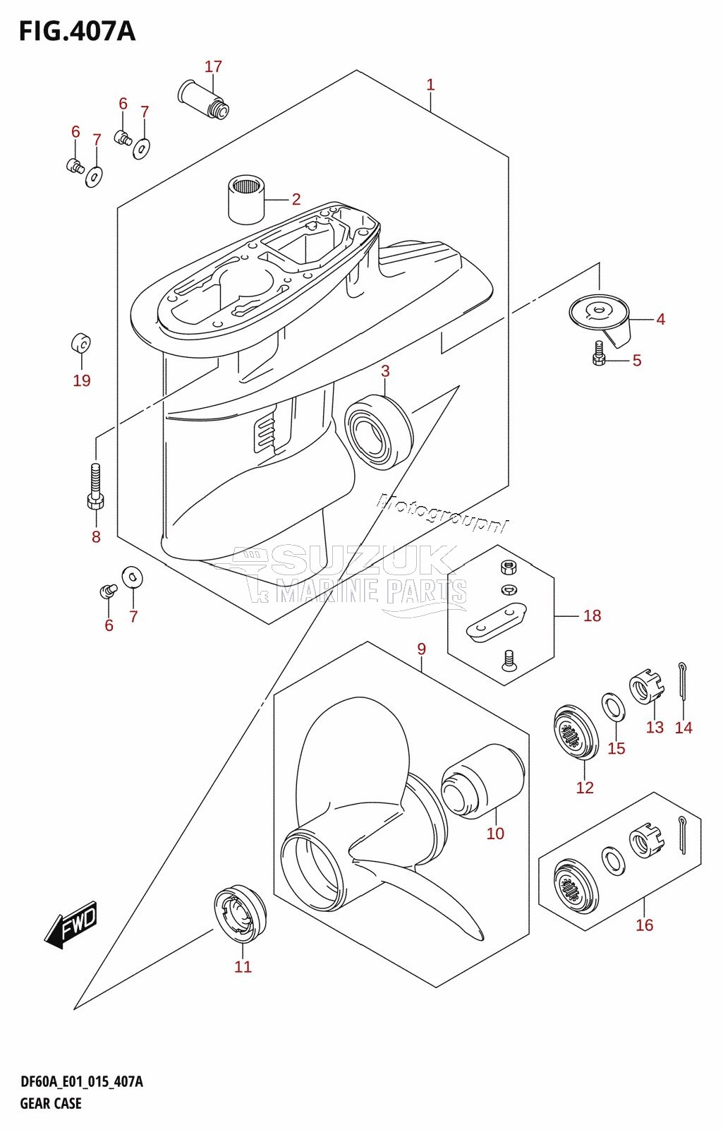 GEAR CASE (DF40A:E01)