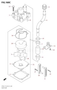 DF115Z From 11502Z-210001 (E03)  2012 drawing WATER PUMP (DF115Z:E03)