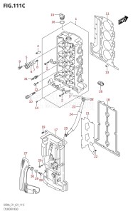 DF100B From 10004F-040001 (E01 E40)  2020 drawing CYLINDER HEAD (DF90AWQH,DF100B)