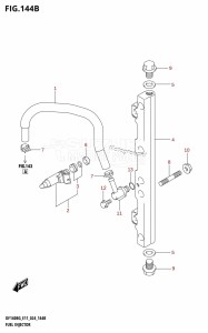 DF115BG From 11505F-440001 (E11 - E40)  2024 drawing FUEL INJECTOR (E40)