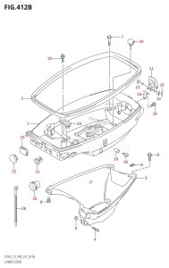 DT15 From 01504-210001 (P37-)  2012 drawing LOWER COVER (DT9.9K:P40)