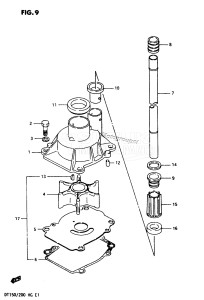 DT200 From 20001-601001 till 602076 ()  1986 drawing WATER PUMP