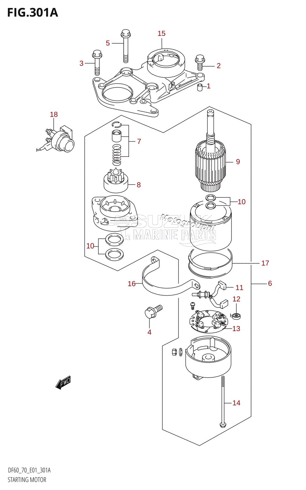 STARTING MOTOR (W,X,Y)