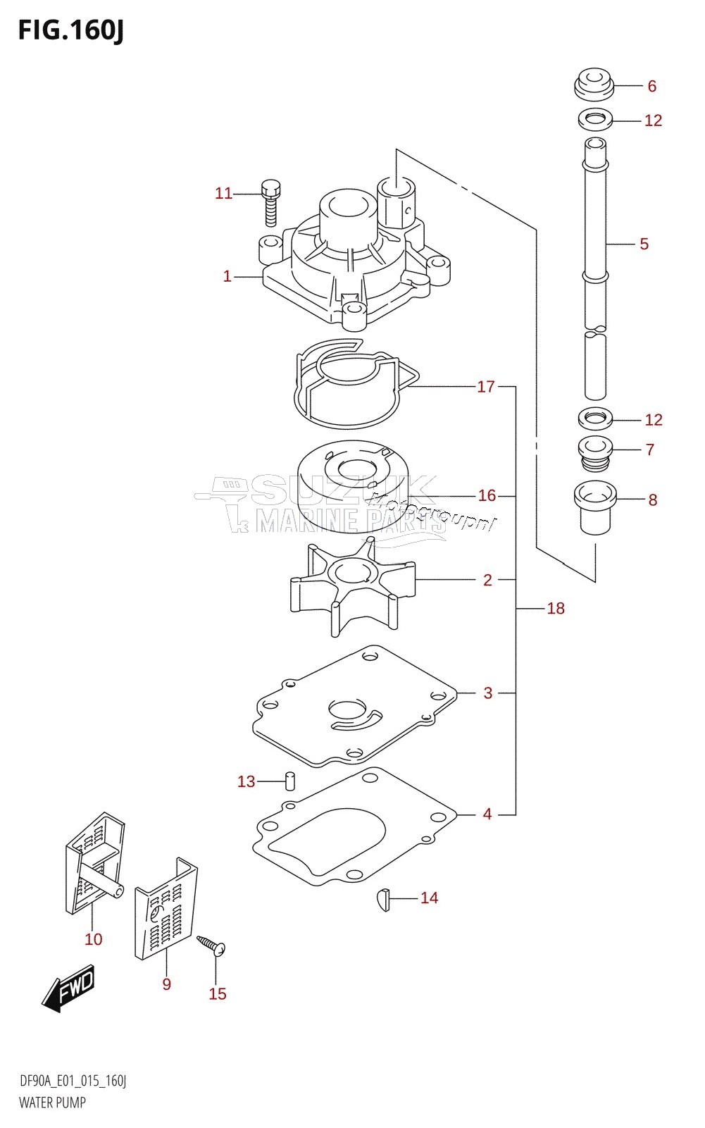 WATER PUMP (DF90ATH:E01)