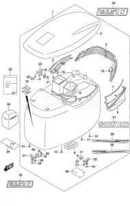 DF 250AP drawing Engine Cover