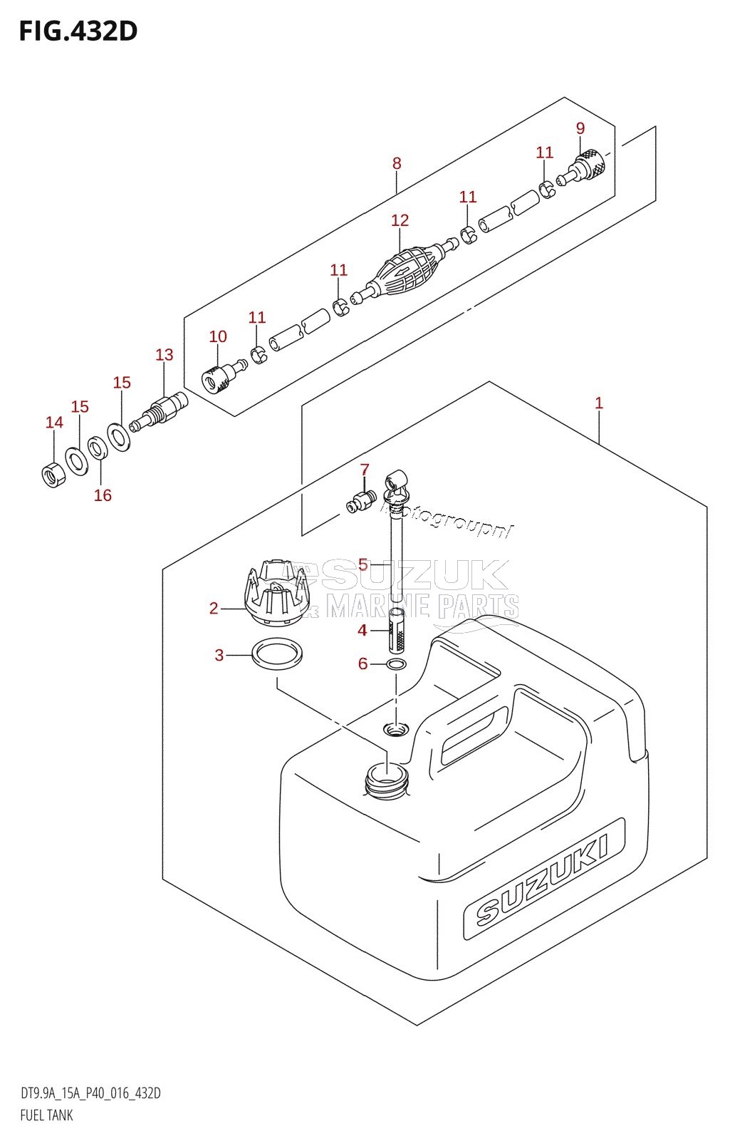 FUEL TANK (DT9.9AK:P40)