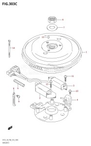 DT30 From 03005-410001 ()  2014 drawing MAGNETO (DT30R:P40)