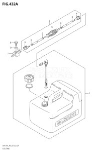 00993F-310001 (2013) 9.9hp P03-U.S.A (DF9.9TH) DF9.9 drawing FUEL TANK