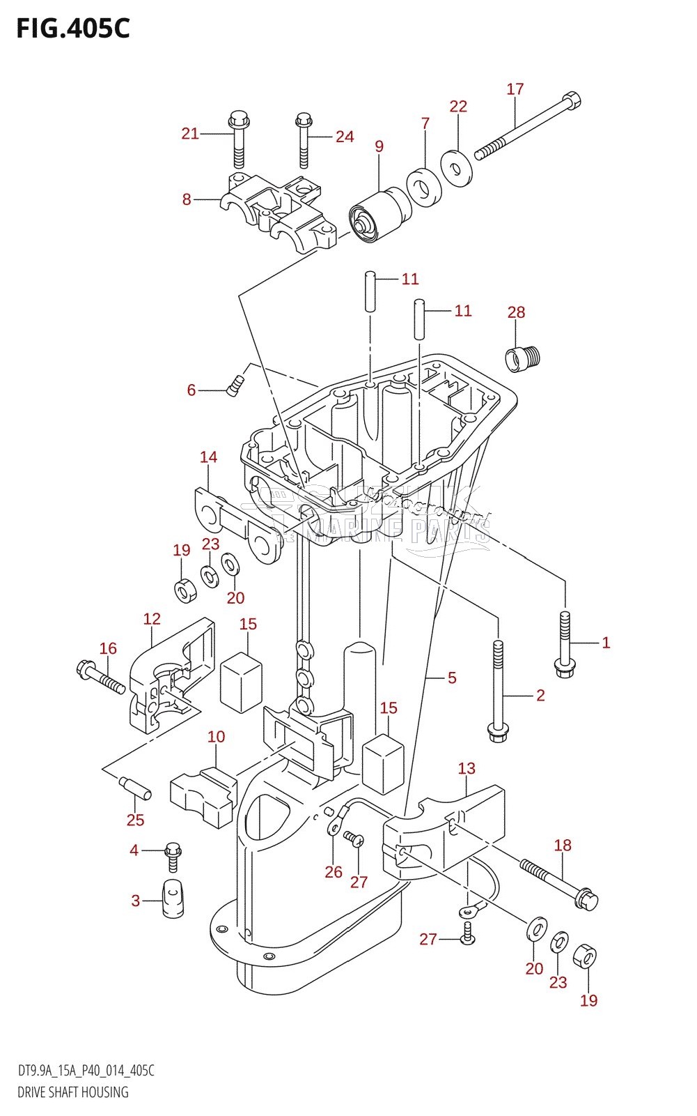 DRIVE SHAFT HOUSING (DT9.9AK:P36)