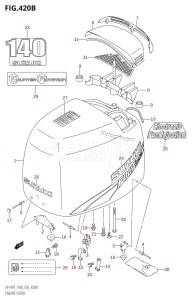 DF140 From 14001F-880001 (E03)  2008 drawing ENGINE COVER (K3,K4,K5,K6,K7,K8,K9)