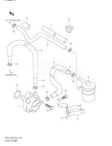 DF140 From 14000Z-251001 ()  2002 drawing FUEL PUMP