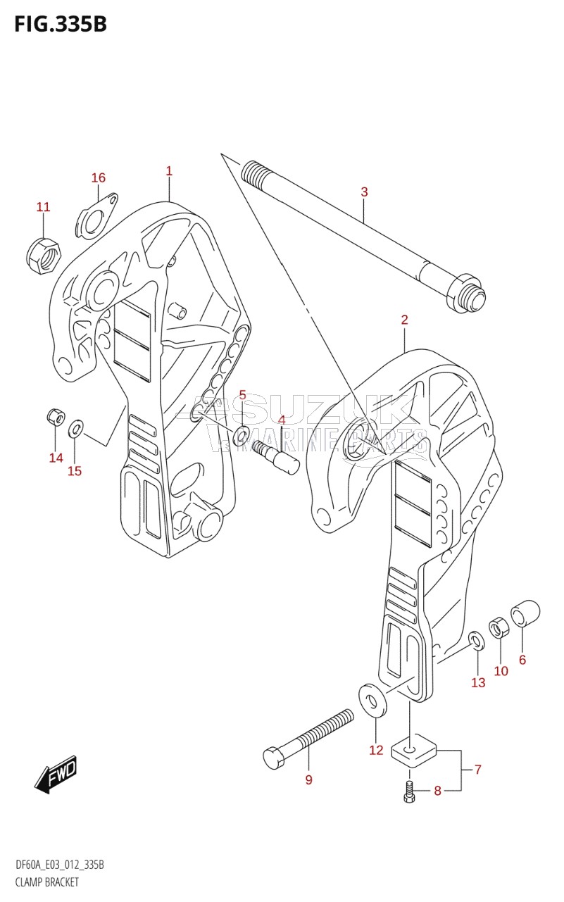 CLAMP BRACKET (DF50A:E03)