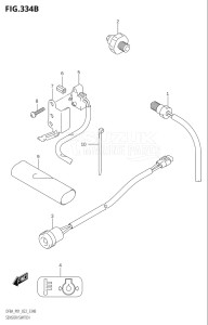 00994F-040001 (2020) 9.9hp E01-Gen. Export 1 (DF9.9A   DF9.9ARK10) DF9.9A drawing SENSOR / SWITCH (DF8AR)