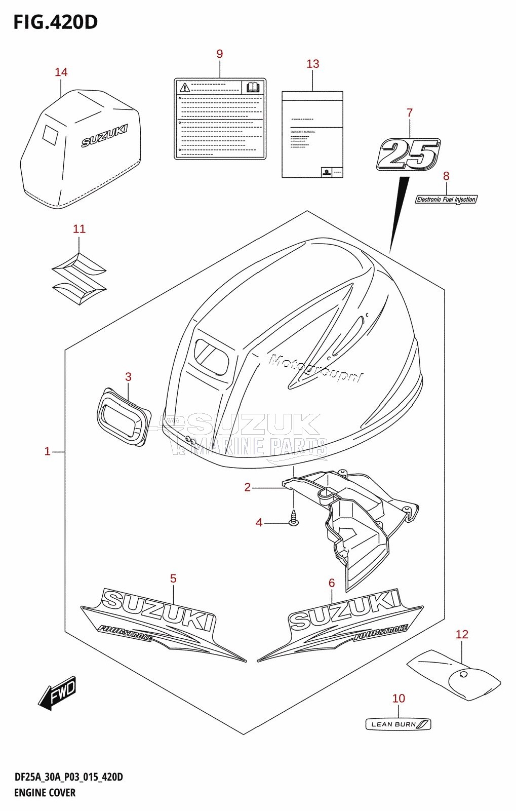 ENGINE COVER (DF25ATH:P03)