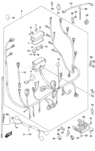 Outboard DF 90A drawing Harness