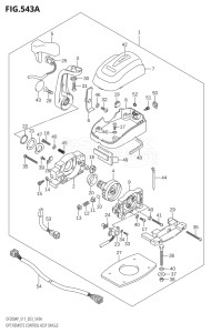 15003P-140001 (2021) 150hp E11-Gen. Export 2 (DF150AP   DF150AP    DF150AP) DF150AP drawing OPT:REMOTE CONTROL ASSY SINGLE (020,021)