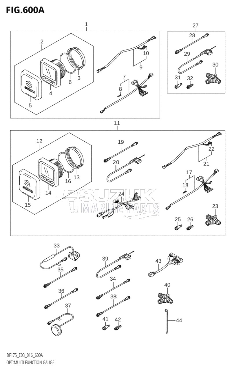 OPT:MULTI FUNCTION GAUGE (DF150T:E03)