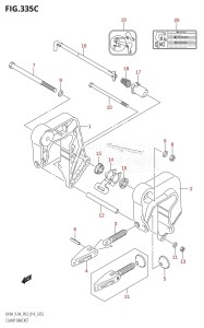 DF8A From 00801F-410001 (P03)  2014 drawing CLAMP BRACKET (DF9.9A:P03)