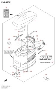 DF250 From 25003F-210001 (E01 E40)  2012 drawing ENGINE COVER (DF225T:E01)