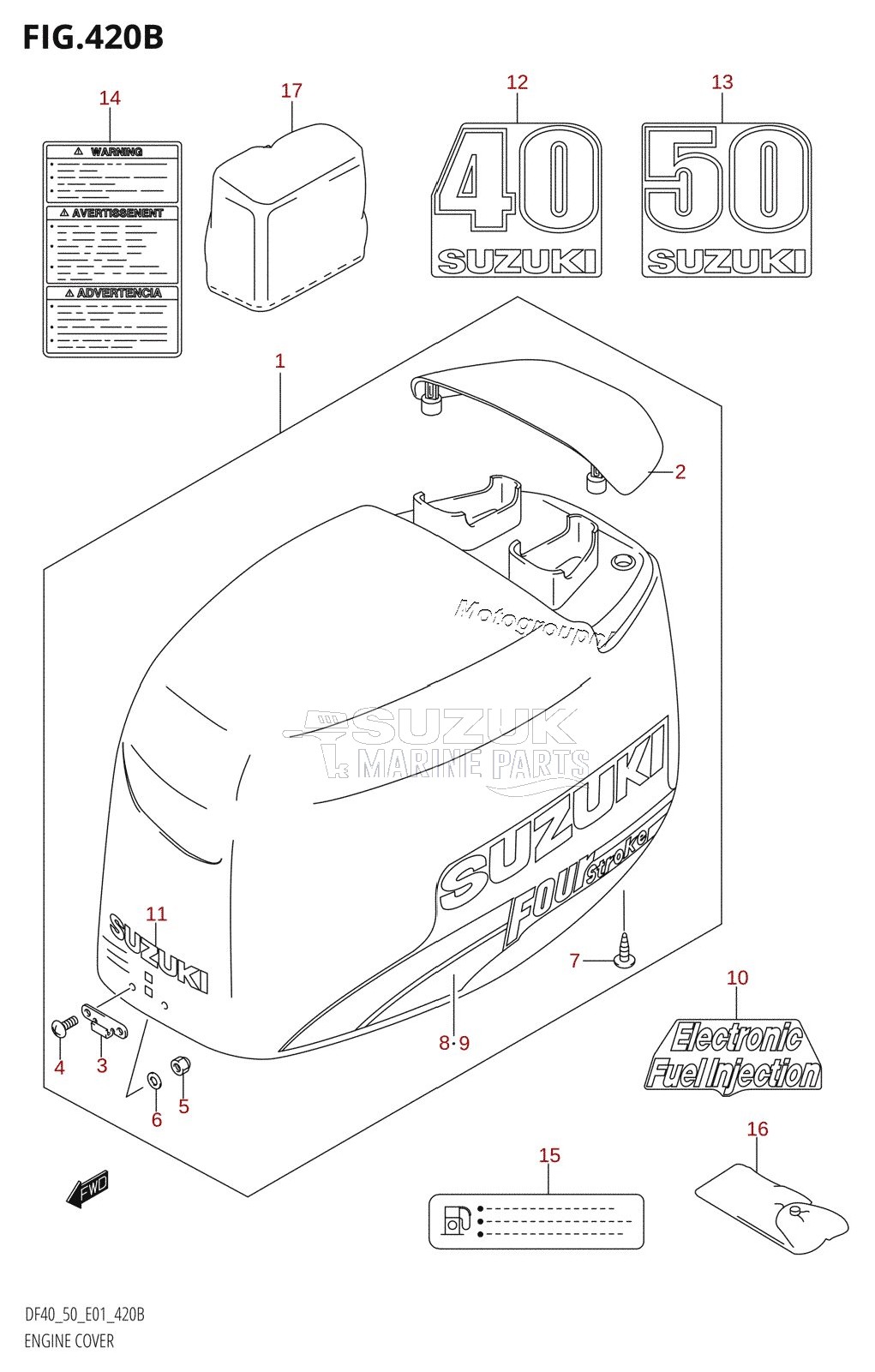 ENGINE COVER (K3,K4,K5,K6,K7,K8,K9)