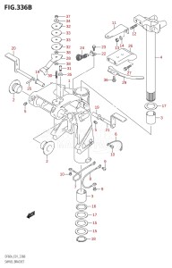 05003F-110001 (2011) 50hp E01-Gen. Export 1 (DF50AT  DF50ATH) DF50A drawing SWIVEL BRACKET (DF40AQH,DF40AT,DF50AT,DF50ATH,DF60AQH,DF60AWQH)