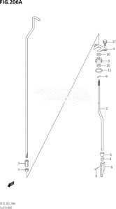 02503F-110001 (2011) 25hp E03-USA (DF25  DF25R) DF25 drawing CLUTCH ROD