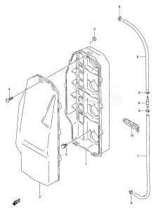 DT140 From 14002-351001 ()  1993 drawing SILENCER CASE (PLASTIC) (*)