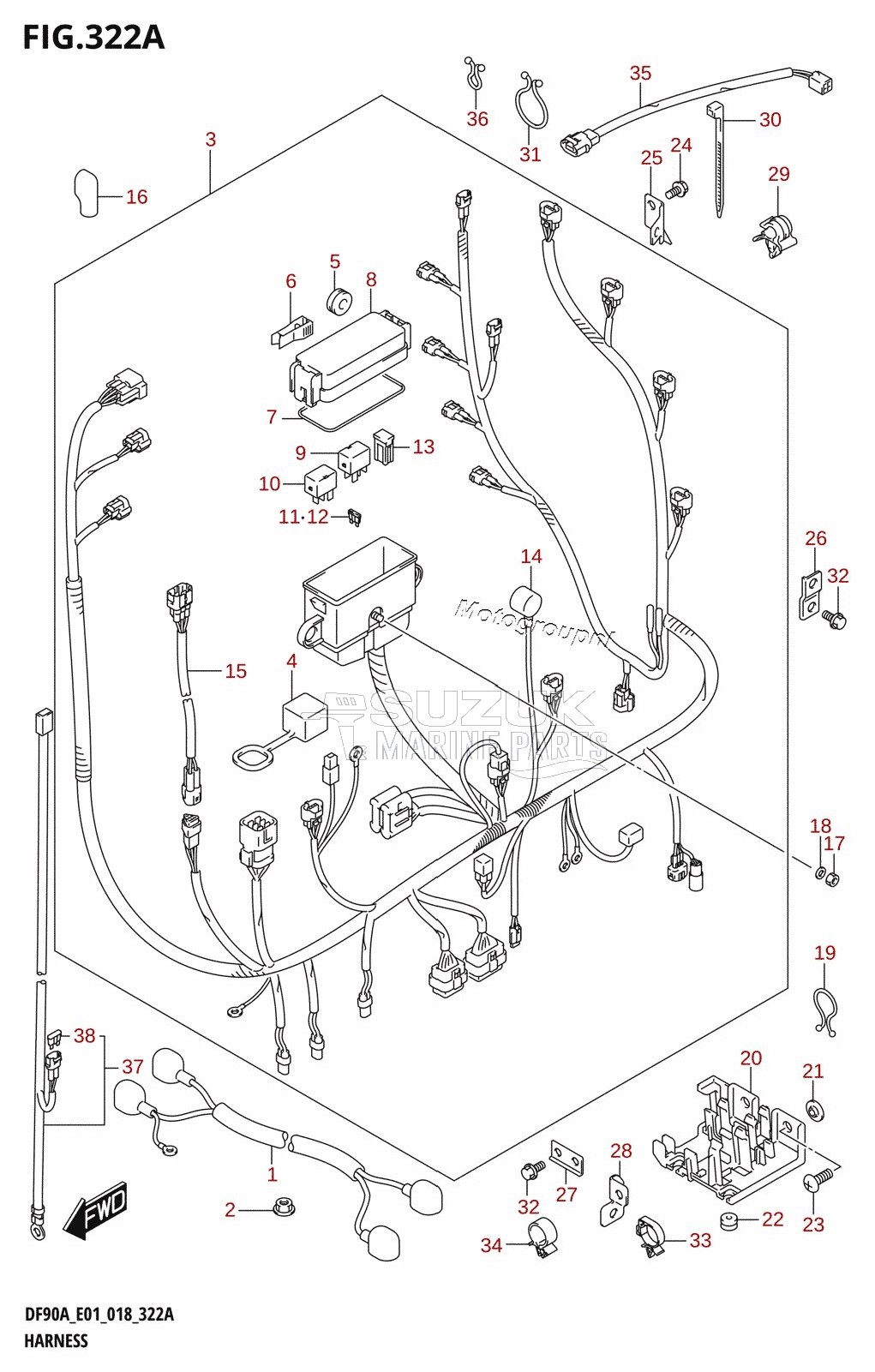 HARNESS (DF70A,DF70ATH,DF80A,DF90A,DF90ATH)