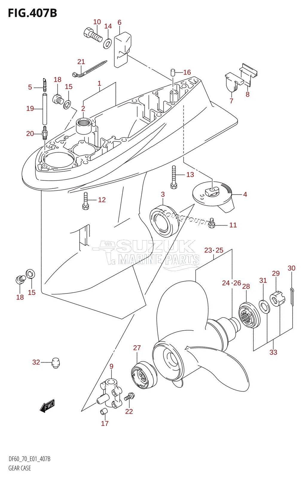 GEAR CASE (K1,K2,K3,K4,K5,K6,K7,K8,K9)