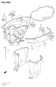 DF175ZG From 17502Z-410001 (E03)  2014 drawing SIDE COVER (DF150T:E03)